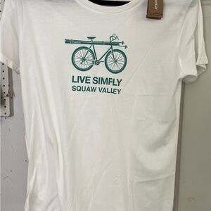 Patagonia White T-Shirt with Green Graphic